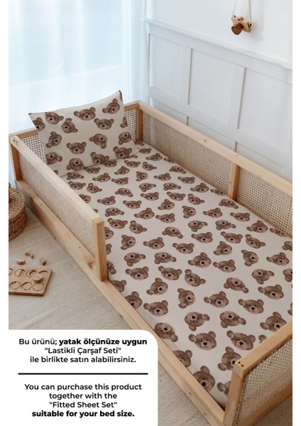 Montessori Nevresim Takımı (100 x 200) - Iconic Serisi - Tiny Bear
