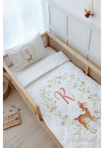 Montessori Nevresim Takımı (100 x 200) - Little Deer Series - R Harfi modelleri
