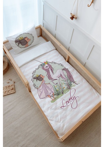 Montessori Nevresim Takımı (100 x 200) - Iconic Serisi - Unicornla Sohbet