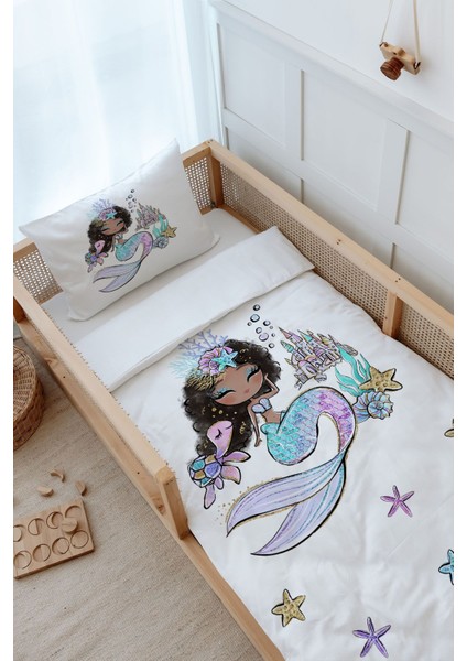 Montessori Nevresim Takımı (100 x 200) - Iconic Serisi - Brunette Mermaid modelleri