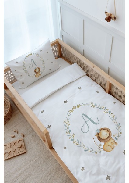 Montessori Nevresim Takımı (100 x 200) - Little Lion Series - A Harfi modelleri