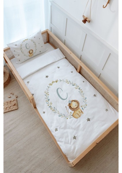 Montessori Nevresim Takımı (100 x 200) - Little Lion Series - C Harfi