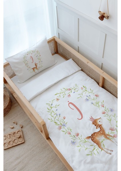 Montessori Nevresim Takımı (100 x 200) - Little Deer Series - I Harfi modelleri