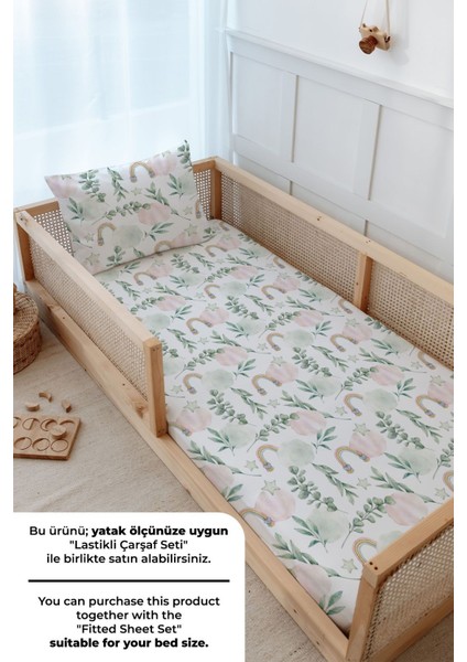 Montessori Nevresim Takımı (100 x 200) - Iconic Serisi - Pamuk Şeker Bulutlar