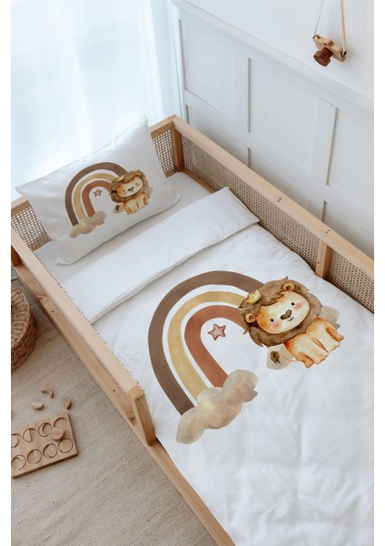 Montessori Nevresim Takımı (100 x 200) - Iconic Serisi - Vintage Aslan modelleri
