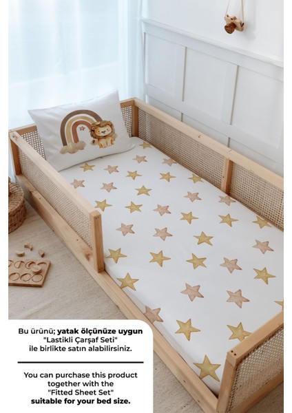 Montessori Nevresim Takımı (100 x 200) - Iconic Serisi - Vintage Aslan fırsatları
