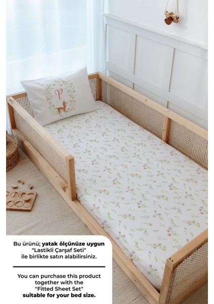 Montessori Nevresim Takımı (100 x 200) - Little Deer Series - P Harfi