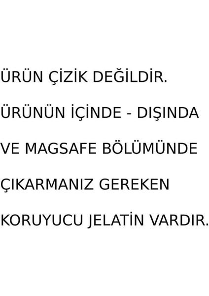 (Magsafe Kılıf ) Iphone 15 Uyumlu Magsafe Wireless Şeffaf Silikon Kılıf