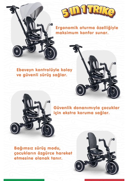 Happy Dino Plus 360° Dönebilen Koltuklu Tamamen Katlanabilir Çocuk Bisikleti