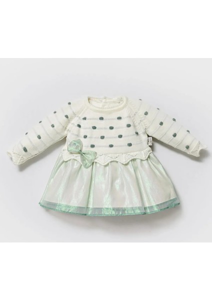 Kız Bebek Çocuk Triko Elbise