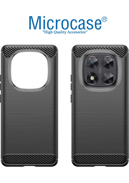 Xiaomi Redmi Note 14 Pro 5g ile Uyumlu Brushed Carbon Fiber Silikon Kılıf - Siyah AL3332 fiyatları