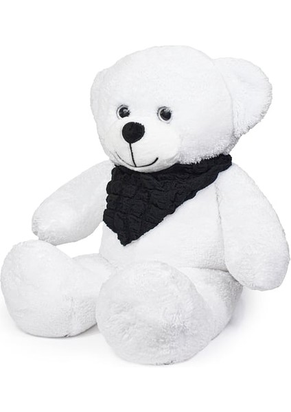 Peluşçu Dayı Fularlı Beyaz Peluş Ayıcık Sevimli ve Yumuşak Büyük Oyuncak Ayı fırsatları