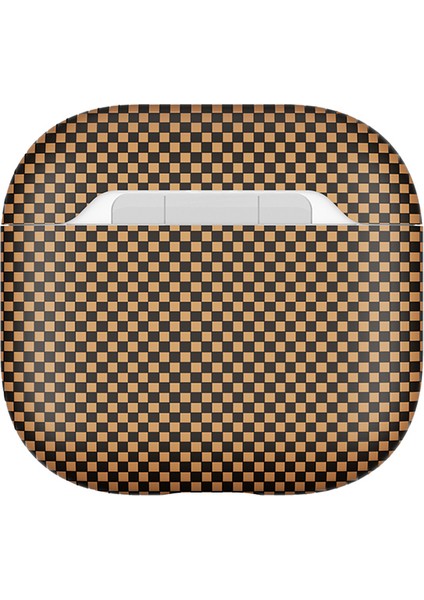 Apple Airpods 4 Airbag 43 600D Karbon Fiber Kulaklık Kılıfı Gold modelleri