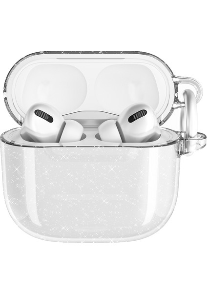 Apple Airpods 4 Allstar Airbag 32 Parlayan Simli Saydam Renkli Kılıf Şeffaf