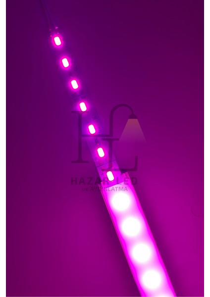 12 Volt Alüminyum Kasalı 5730 Ledli Çubuk LED Bar Grow Full Spectrum Opak Cam (Bitki Yetiştirme Ledi)
