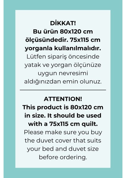 Park Yatak Nevresim Takımı (80 x 120) - Green Royal Series - U Harfi fiyatları