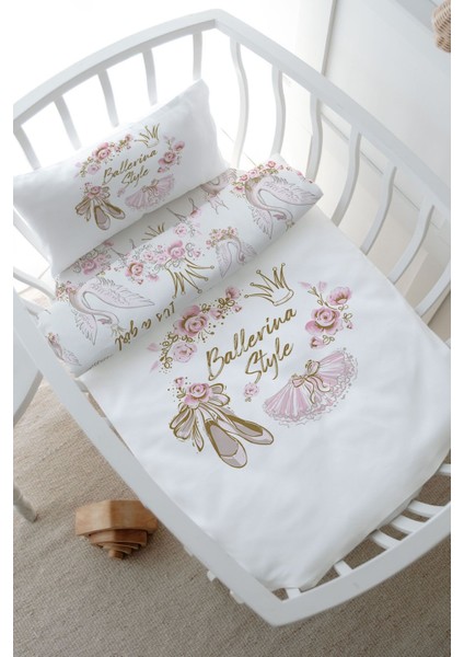 Park Yatak Nevresim Takımı (80 x 120) - For Baby Serisi - Altın Bale Kıyafetleri