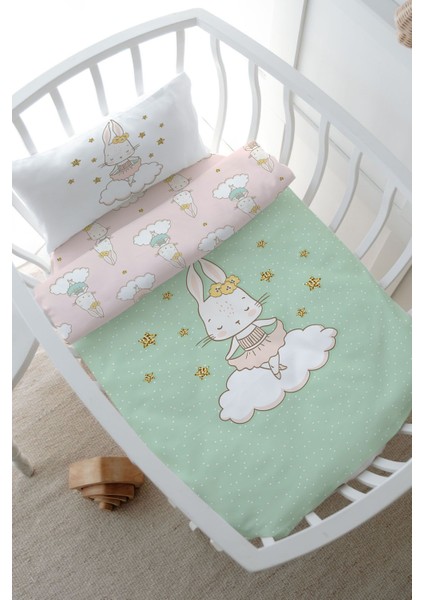 Park Yatak Nevresim Takımı (80 x 120) - For Baby Serisi - Balerin Tavşan