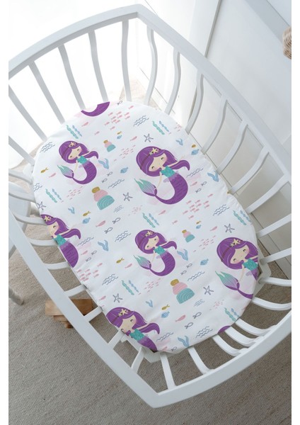 Park Yatak Nevresim Takımı (80 x 120) - For Baby Serisi - Mor Deniz Kızı indirimleri