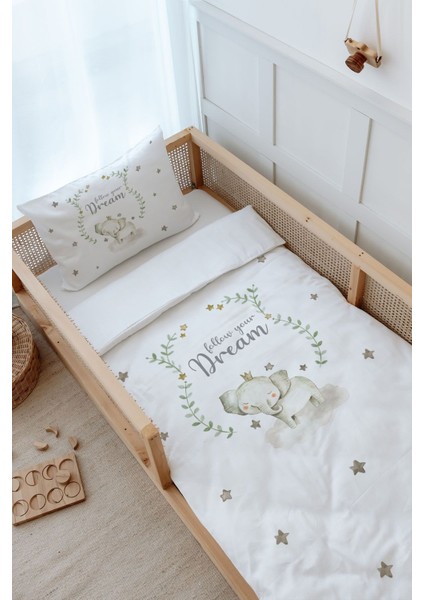 Montessori Nevresim Takımı (100 x 200) - For Baby Serisi - Damask Filli modelleri