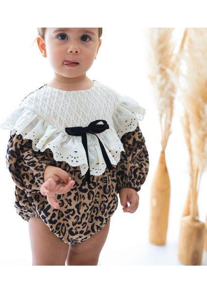 Stella Leopar Romper Tulum Bayramlık Özel Gün Kadife fiyatları