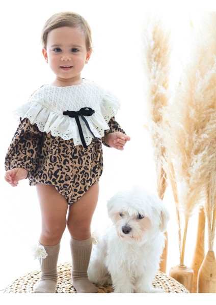 Stella Leopar Romper Tulum Bayramlık Özel Gün Kadife indirimleri