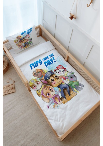 Montessori Nevresim Takımı (100 x 200) - Cartoon Serisi - Paw Patrol