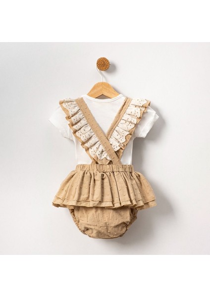 Leyal Bandanalı Fistolu Vintage Özelgün Kız Bebek Salopet Takım fiyatları