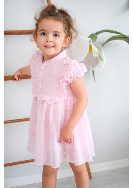 Kalp Detaylı Kız Çocuk Elbise fırsatları