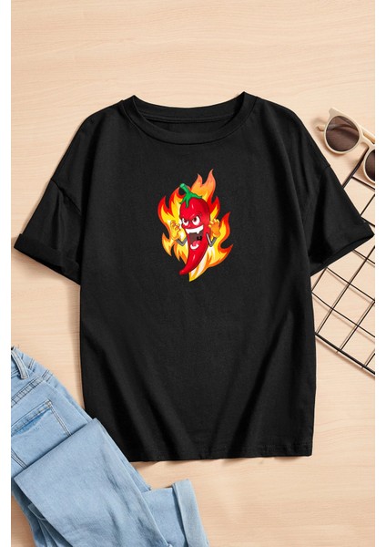 Only Trendwear Çocuk Cartoon Face Pamuklu Tshirt