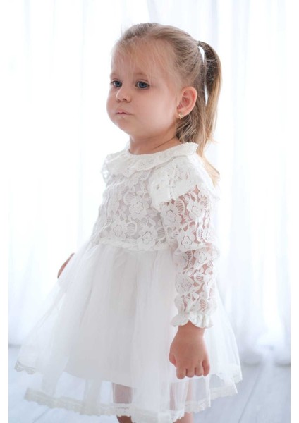 Cindy Güpür Detaylı Tütü Prenses Kız Çocuk Elbise fırsatları