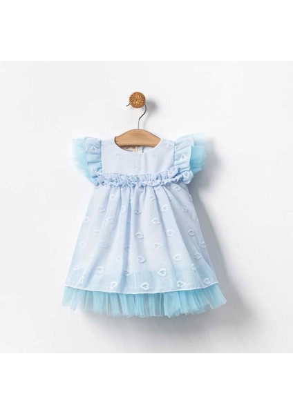 Nil Kalp Desenli Tütü Özel Gün Doğumgünü Kız Bebek Elbise