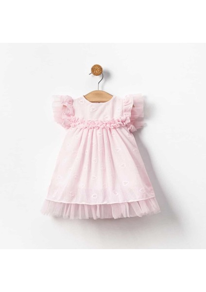 Nil Kalp Desenli Tütü Özel Gün Doğumgünü Kız Bebek Elbise