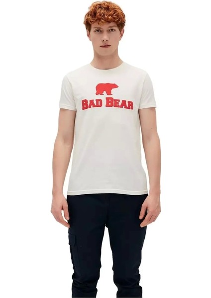 Tee 0 Yaka Erkek Tshirt - Ekru