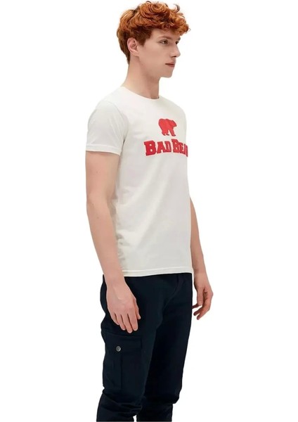 Tee 0 Yaka Erkek Tshirt - Ekru
