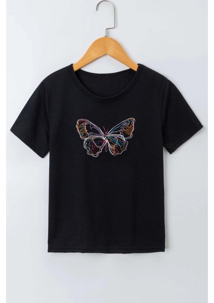 Only Trendwear Çocuk Cartoon Face Pamuklu Tshirt
