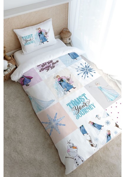 Tek Kişilik Nevresim Takımı (160X220) - Cartoon Serisi - Elsa Patchwork