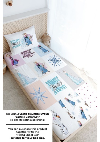 Tek Kişilik Nevresim Takımı (160X220) - Cartoon Serisi - Elsa Patchwork modelleri