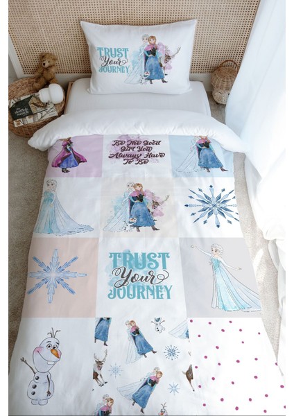 Tek Kişilik Nevresim Takımı (160X220) - Cartoon Serisi - Elsa Patchwork fırsatları