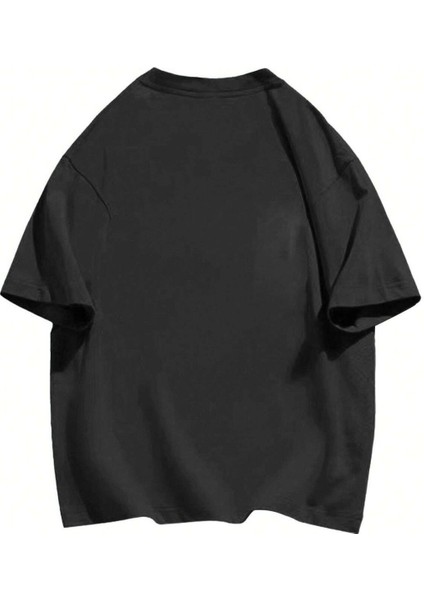 Lonely Bear Süprem T-Shirt - Siyah Baskılı Oversize Bisiklet Yaka Tişört fiyatları
