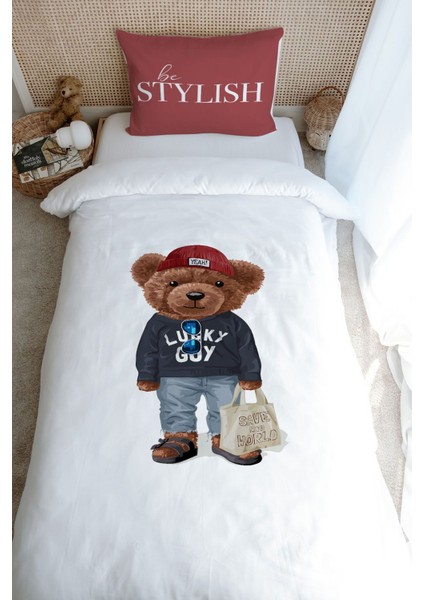 Tek Kişilik Nevresim Takımı (160X220) - Pure Baby Serisi - Sportmen Ayıcık fırsatları