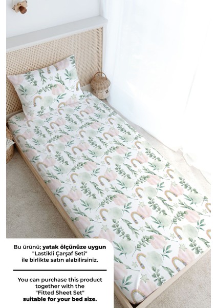 Tek Kişilik Nevresim Takımı (160X220) - Iconic Serisi - Pamuk Şeker Bulutlar