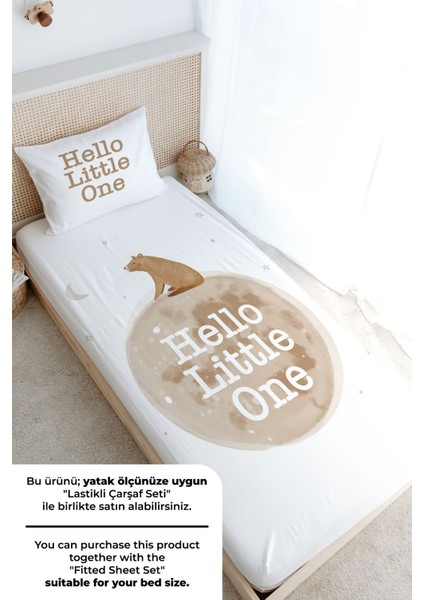 Tek Kişilik Nevresim Takımı (160X220) - Pure Baby Serisi - Hello Bear