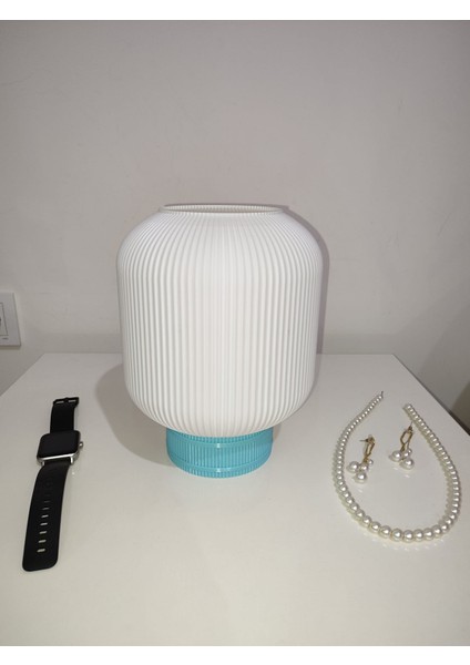 Forenzahome Luna Modern Tasarımlı Şık Abajur | Dekoratif Masa Lambası Yatak Odası, Salon ve Ofis Aydınlatma, Gece Lambası fiyatları