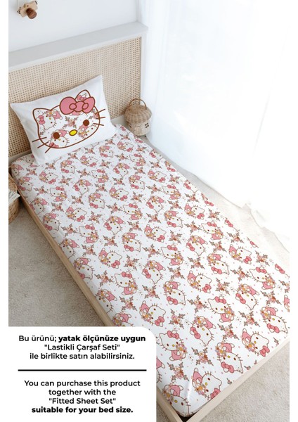 Tek Kişilik Nevresim Takımı (160X220) - Cartoon Serisi - Hello Kitty Pattern modelleri