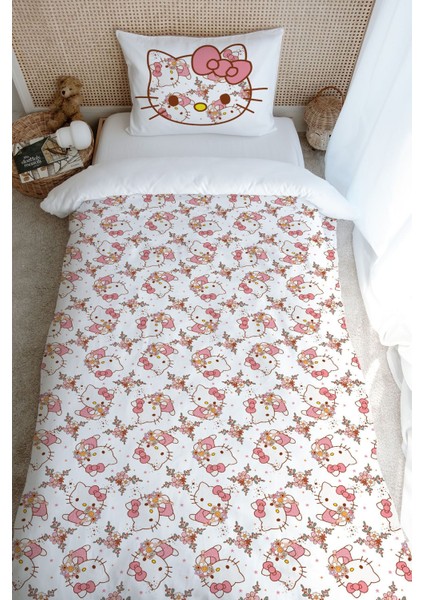 Tek Kişilik Nevresim Takımı (160X220) - Cartoon Serisi - Hello Kitty Pattern fırsatları