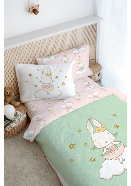 Tek Kişilik Nevresim Takımı (160X220) - For Baby Serisi - Balerin Tavşan fiyatları