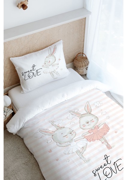 Tek Kişilik Nevresim Takımı (160X220) - Iconic Serisi - Balerin Tavşanlar fiyatları