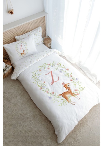 Tek Kişilik Nevresim Takımı (160X220) - Little Deer Series - Z Harfi