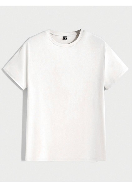 3'lü Basic Süprem T-Shirt - Bebe Mavisi Siyah Beyaz Oversize Bisiklet Yaka Tişört modelleri